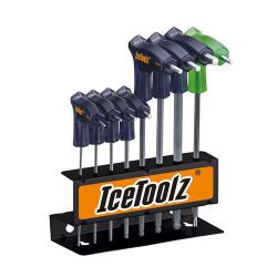 IceToolz TwinHead Hex Key Set, 2/2.5/3/4/5/6/8mm & T25, #7M85