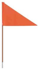 IceToolz vlag met fiberglas stang 150cm, oranje, 51G0