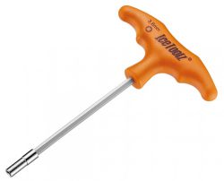 IceToolz Spoke Wrench, 3.6mm square key, T-handle, #12B7